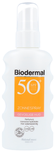 Biodermal SPF 50+ Zonnespray Gevoelige Huid 175ML Biodermal SPF 50+ Zonnespray Gevoelige Huid 175ML