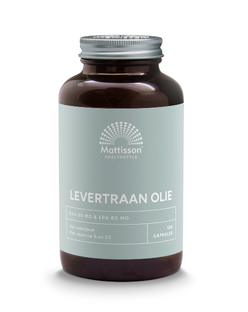 Mattisson HealthStyle Levertraan Olie Capsules 120CP Mattisson HealthStyle Levertraan Olie Capsules 120CP