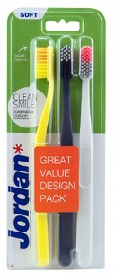 Jordan Tandenborstel Clean Smile Soft 3-pack 1ST Jordan Tandenborstel Clean Smile Soft 3-pack 1ST