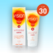 Vision Every Day Sun Protection SPF30 180ML Sfeerfoto verpakking plus tube Vision Every Day Sun Protection SPF30 180ML Sfeerfoto verpakking plus tube
