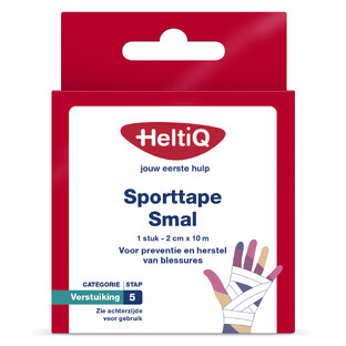 HeltiQ Sporttape Small 2cmx10m 1ST  HeltiQ Sporttape Small 2cmx10m 1ST