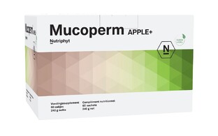 Nutriphyt Mucoperm Apple+ Zakjes 60ST Nutriphyt Mucoperm Apple+ Zakjes 60ST