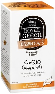 Royal Green CoQ10 Capsules 60CP Royal Green CoQ10 Capsules 60CP