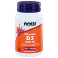 NOW Vitamine D3 2000 IE Softgels 240SG NOW Vitamine D3 2000 IE Softgels 240SG