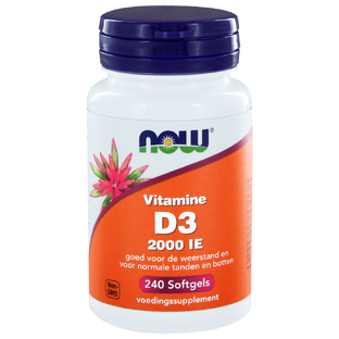 NOW Vitamine D3 2000 IE Softgels 240SG
