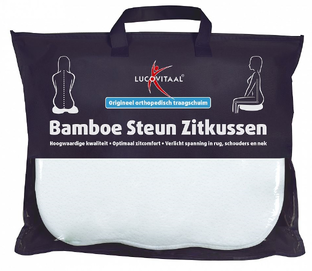 Lucovitaal Bamboe Steun Zitkussen 1ST Lucovitaal Bamboe Steun Zitkussen 1ST