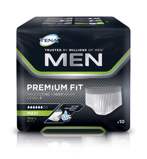 De Online Drogist TENA Men Premium Fit Pants Level 4 L 10ST aanbieding
