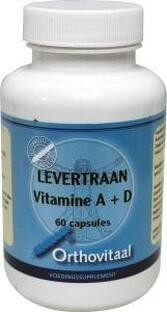 Orthovitaal Levertraan Vitamine A + D Capsules 60CP
