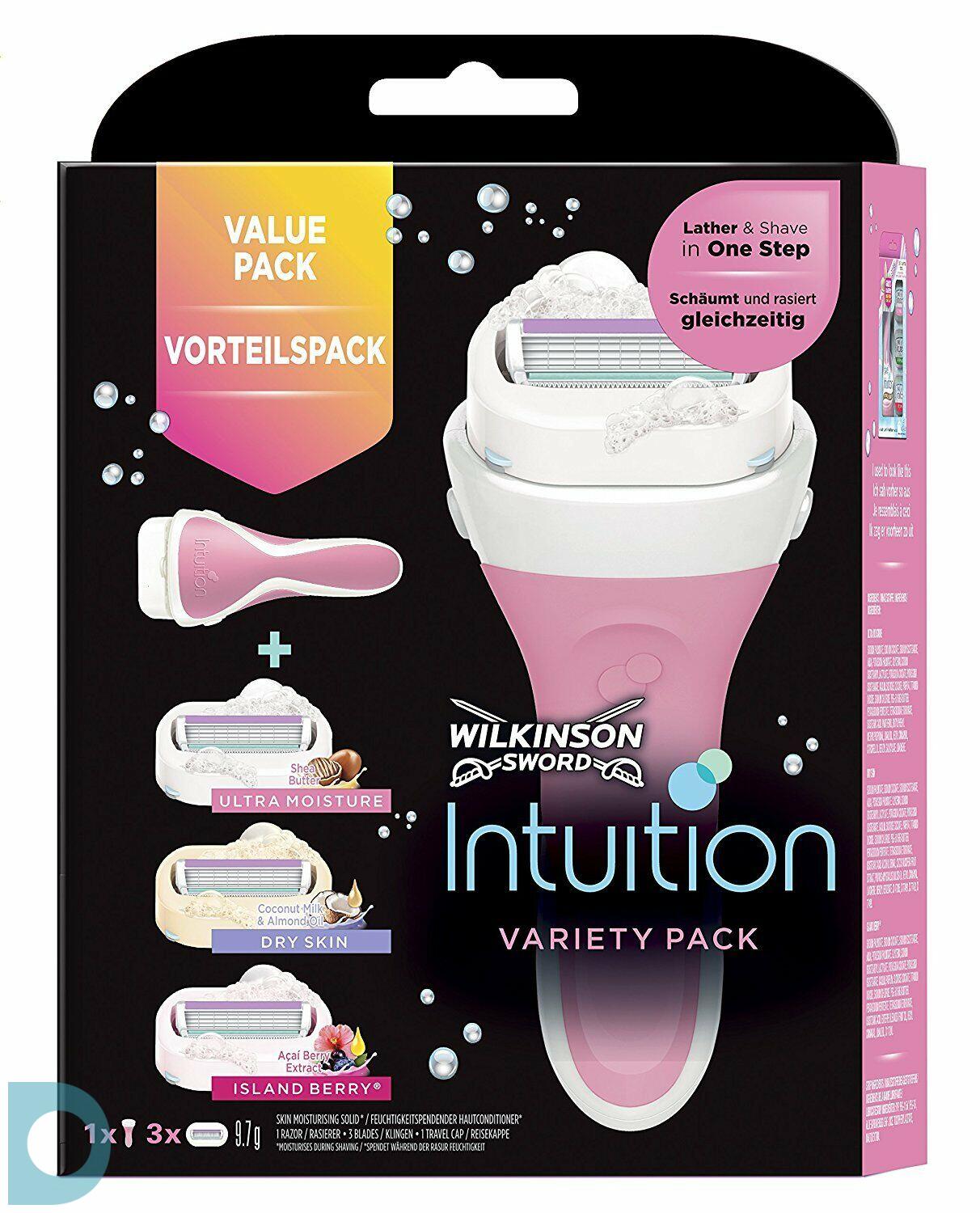 Groene bonen voor mij Turbulentie Wilkinson Intuition Variety Edition Scheerapparaat + Mesjes