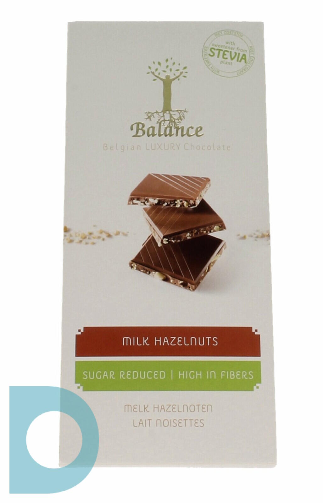 verhaal Reageer worst Balance Chocolade Tablet Stevia Melk Hazelnoot