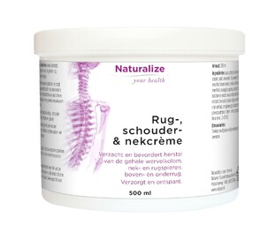 Natusor Naturalize Rug-, schouder- & nekcrème 500ML Natusor Naturalize Rug-, schouder- & nekcrème 500ML
