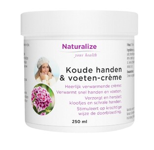 Natusor Naturalize Koude handen & voeten-crème 250ML Natusor Naturalize Koude handen & voeten-crème 250ML