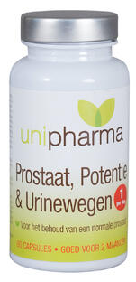 Unipharma Prostaat, Potentie & Urinewegen Capsules 60TB