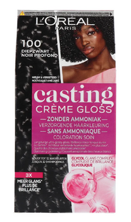 L'Oréal Paris Casting Crème Gloss 100 Black Caviar- Diep Zwart 180ML 