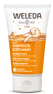 Weleda Kids 2in1 Shampoo & Body Wash Sinaasappel 150ML Weleda Kids 2in1 Shampoo & Body Wash Sinaasappel 150ML