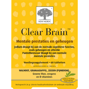 New Nordic Clear Brain Tabletten 60TB