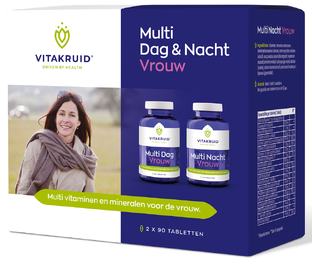 Vitakruid Multi Dag & Nacht Vrouw Tabletten 2x90st 180TB