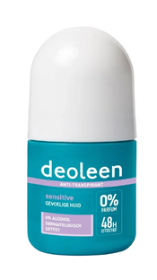 Deoleen Anti-transpirant Deodorant Roller Sensitive 50ML Deoleen Anti-transpirant Deodorant Roller Sensitive 50ML