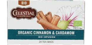 Celestial Seasonings Organic Thee Cinnamon Cardamom 20ST