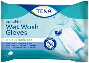 TENA Wet Wash Glove Mildly Scented 5ST