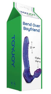 Toyjoy Strapless Stran-on Bend Over Boyfriend Purple 1ST