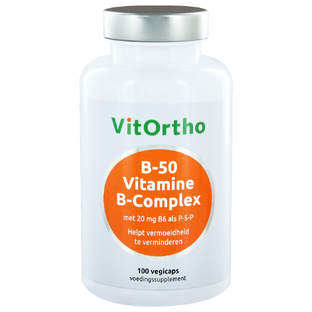 VitOrtho B-50 Vitamine B-Complex Capsules 100VCP VitOrtho B-50 Vitamine B-Complex Capsules 100VCP