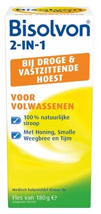 Bisolvon 2-in-1 Voor Volwassenen 180GR Bisolvon 2-in-1 Voor Volwassenen 180GR