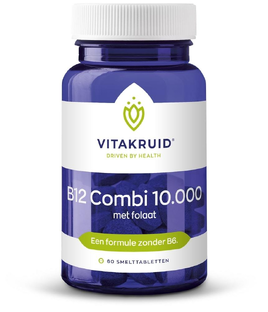 Vitakruid B12 Combi 10.000® met Actief Folaat Vitamine 60TB Vitakruid B12 Combi 10.000® met Actief Folaat Vitamine 60TB