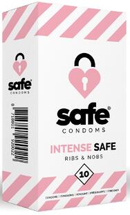 Safe Intense Safe Condooms (Ribs & Nobs) 10ST