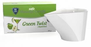 Safe Green Twist Massage Kaars 100GR