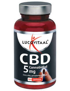 Lucovitaal CBD Cannabidiol 5mg Capsules 180CP Lucovitaal CBD Cannabidiol 5mg Capsules 180CP