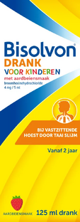 Bisolvon Drank voor Kinderen Aardbei 125ML Bisolvon Drank voor Kinderen Aardbei 125ML