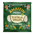 Amaizin Organic Tortilla Wraps Extra Fibre 6ST Amaizin Organic Tortilla Wraps Extra Fibre 6ST