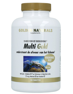 Golden Naturals Multi Gold Tabletten 180TB Golden Naturals Multi Gold Tabletten 180TB