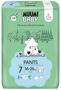 Moomin Baby Ecologische Luierbroekjes 7 Extra XL 34ST Moomin Baby Ecologische Luierbroekjes 7 Extra XL 34ST