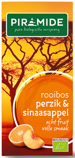Piramide Thee Rooibos Perzik & Sinaasappel 20ZK Piramide Thee Rooibos Perzik & Sinaasappel 20ZK