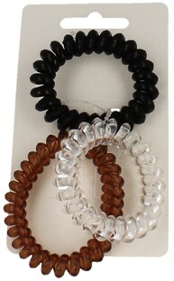 Damselle Haarelastiek Invisible Groot 3ST Damselle Haarelastiek Invisible Groot 3ST