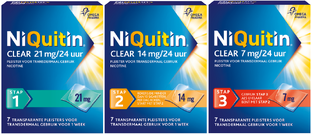 Niquitin Clear Pleister Tien Weken Behandeling 10ST
