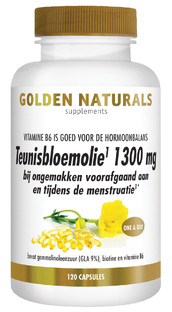 Golden Naturals Teunisbloemolie 1300mg Capsules 120SG