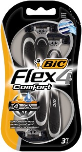 Bic Flex 4 Comfort Wegwerpscheermes 3ST Bic Flex 4 Comfort Wegwerpscheermes 3ST