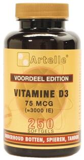 Artelle Vitamine D3 75mcg Softgels 250SG