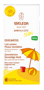 Weleda Sun Edelweiss Zonnelotion Gevoelige Huid SPF30 150ML Weleda Sun Edelweiss Zonnelotion Gevoelige Huid SPF30 150ML