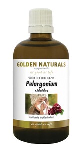 Golden Naturals Pelargonium Druppels 50ML Golden Naturals Pelargonium Druppels 50ML
