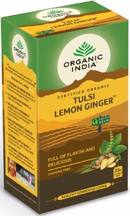 Organic India Thee Tulsi Lemon Ginger 25ZK Organic India Thee Tulsi Lemon Ginger 25ZK