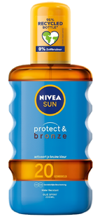 Nivea Sun Protect & Bronze Beschermende Olie SPF20 200ML Nivea Sun Protect & Bronze Beschermende Olie SPF20 200ML