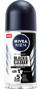 Nivea Men Black & White Invisible Original Roll-on 50ML Nivea Men Black & White Invisible Original Roll-on 50ML