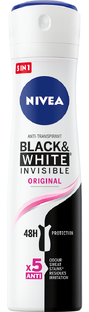 De Online Drogist Nivea Black & White Invisible Original Deodorant Spray 150ML aanbieding