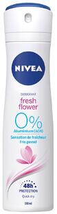 De Online Drogist Nivea Fresh Flower Deodorant Spray 150ML aanbieding
