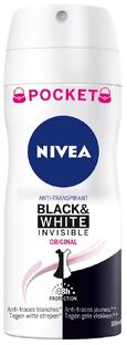 Nivea Black & White Invisible Original Deodorant Spray Pocket 100ML