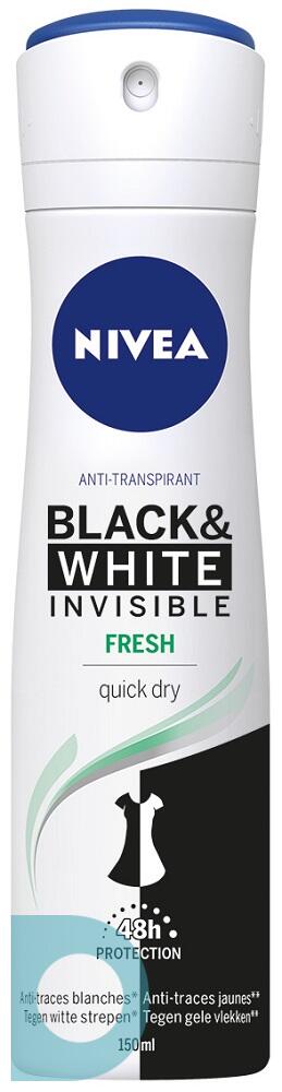 meer Gering hemel Nivea Black & White Invisible Fresh Deodorant Spray